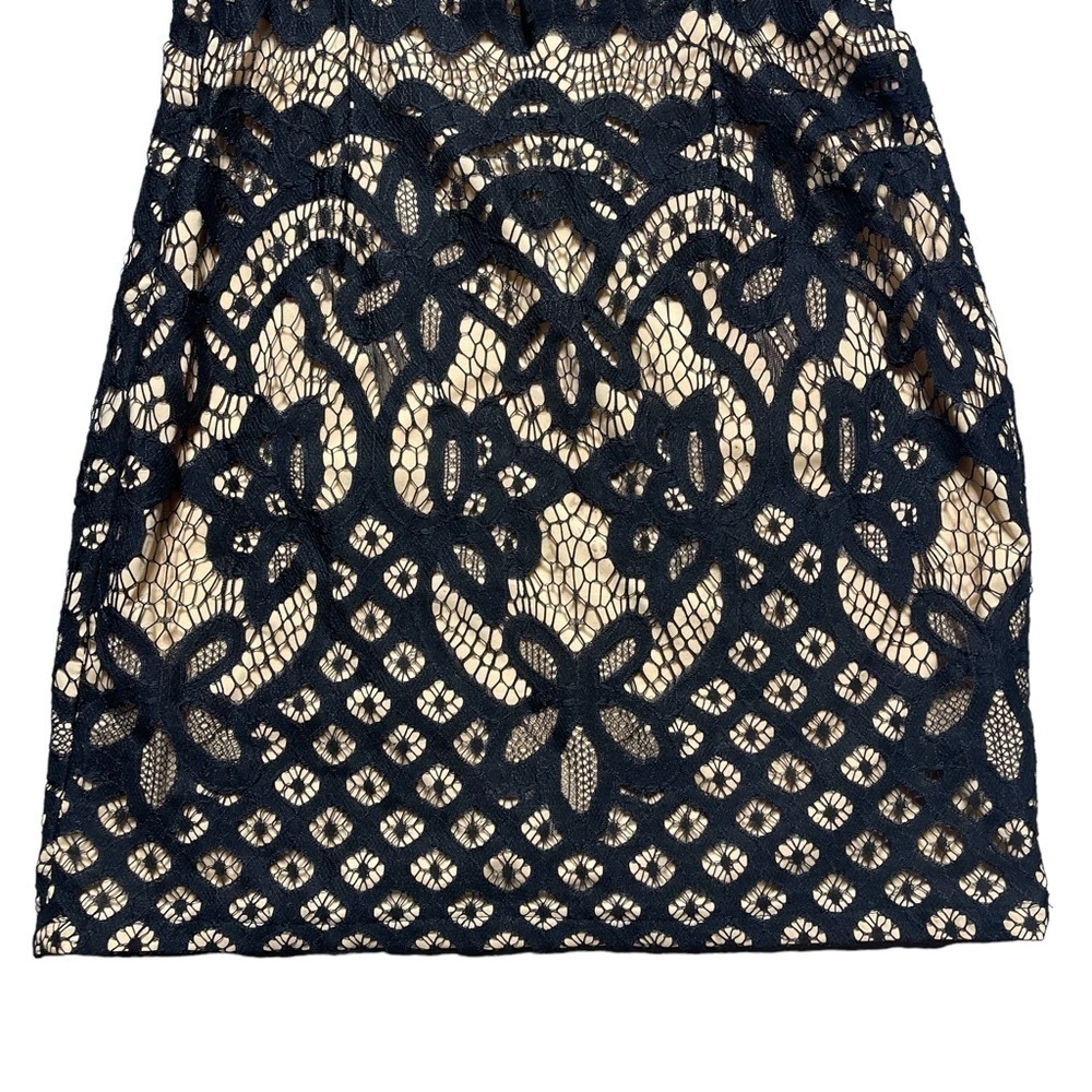 Tobi Black Lace Cocktail V Neckline Mini Dress S - Picture 7 of 9